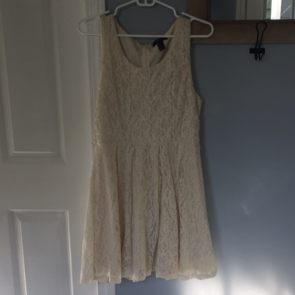Cream lace sun dress